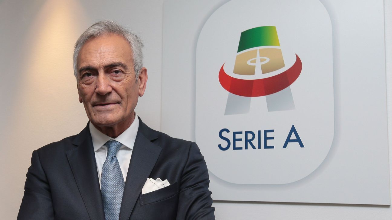 Italian Football Federation President Gabriele Gravina