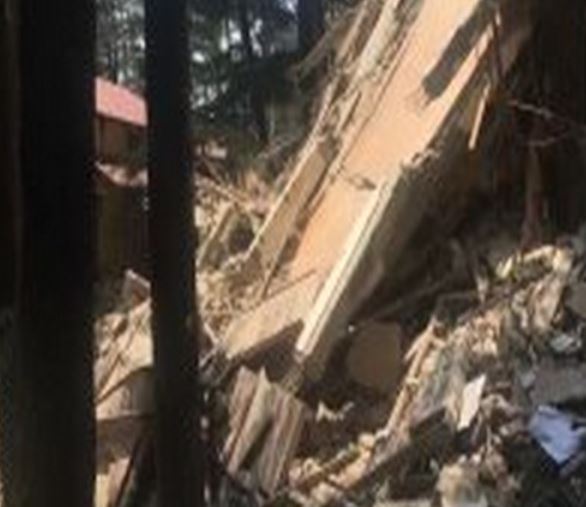 five storey building collapsed in shimala