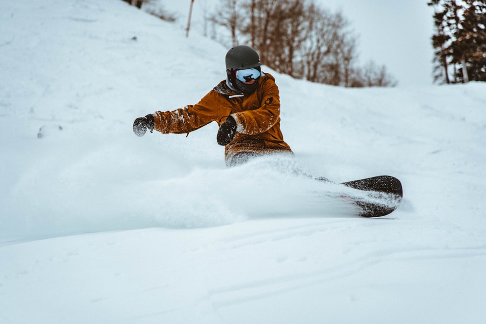 Snowboarding in Kashmir.