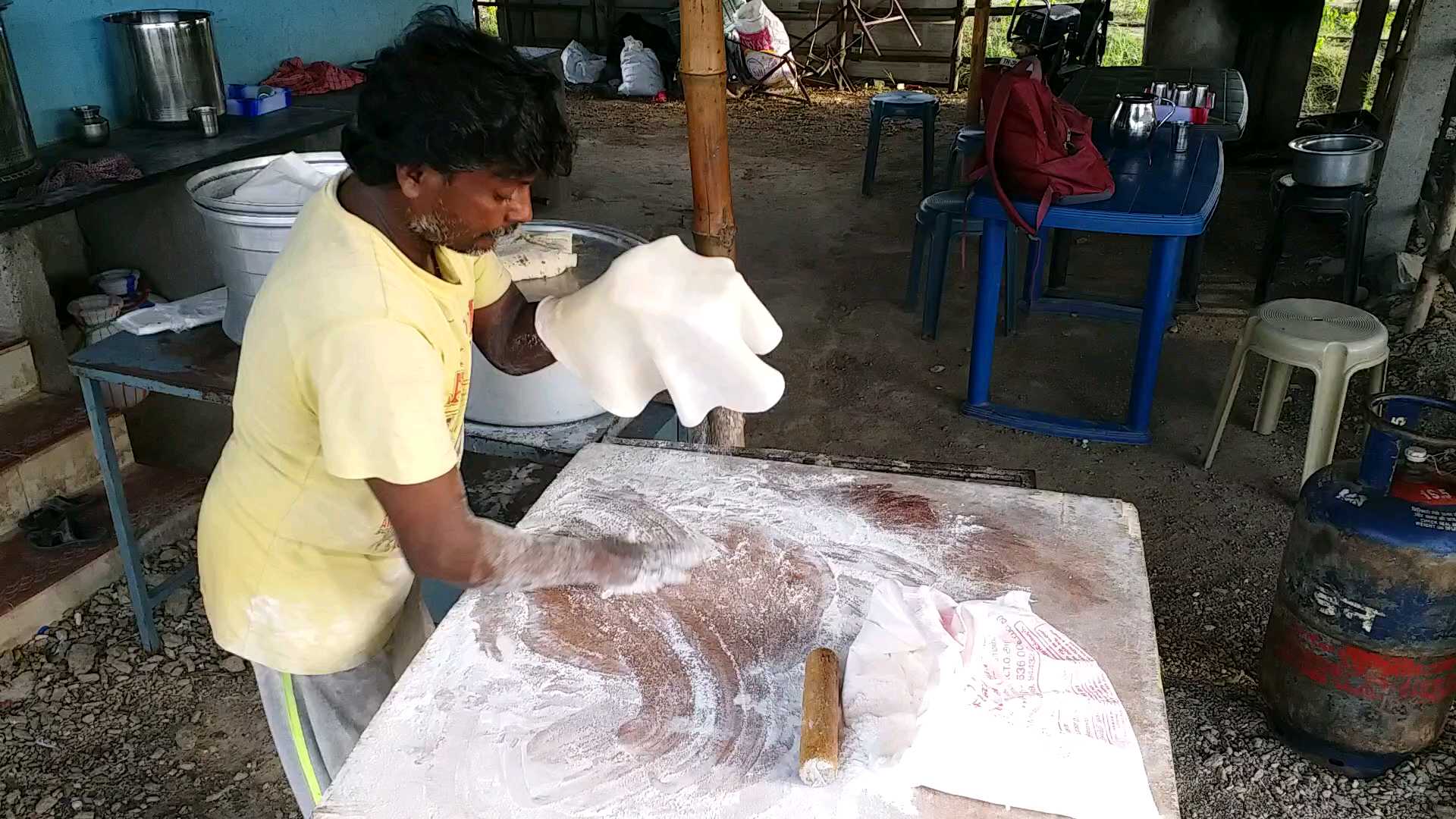 perambalur man introduced drum chapati in perambalur