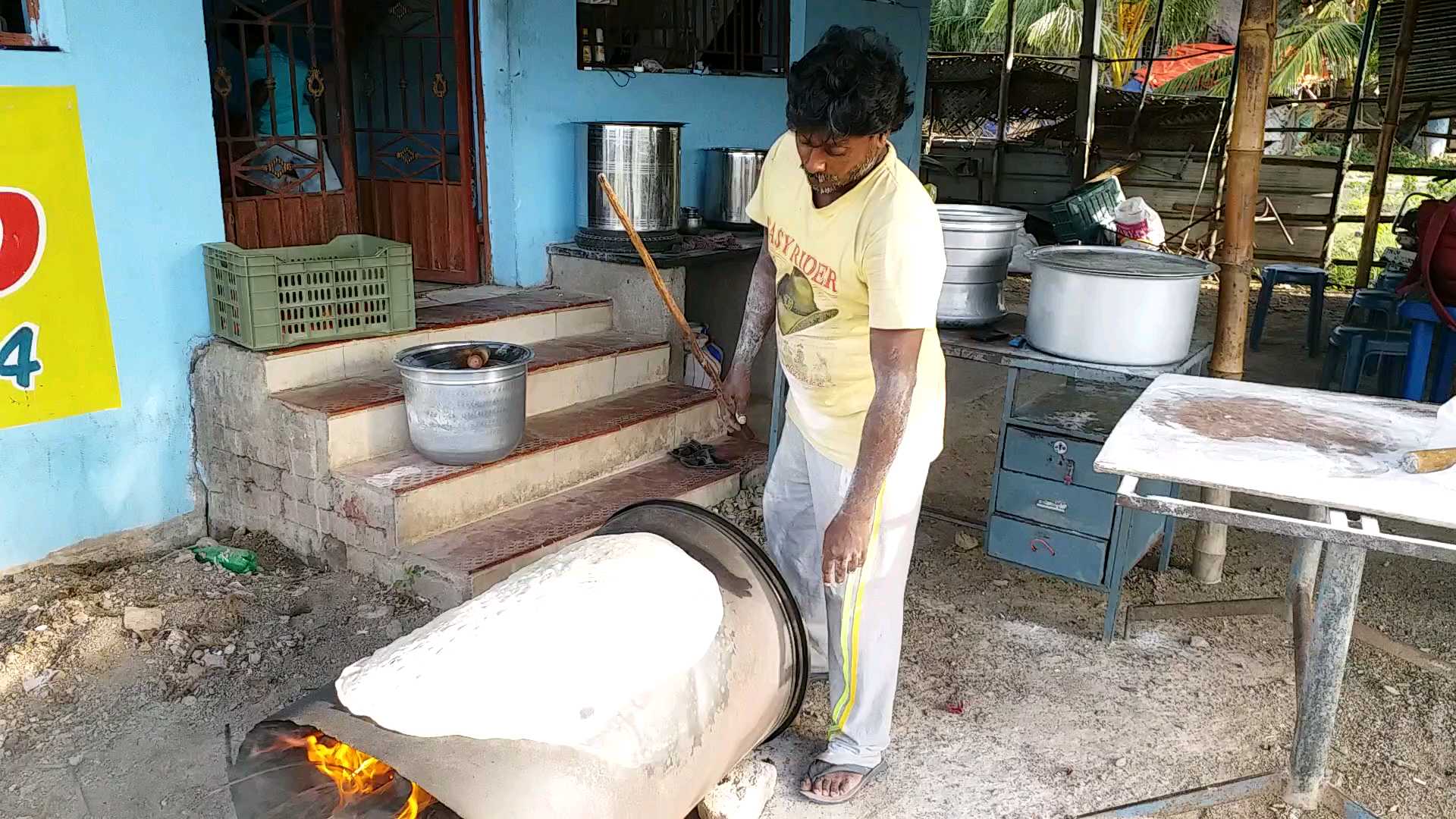 perambalur man introduced drum chapati in perambalur