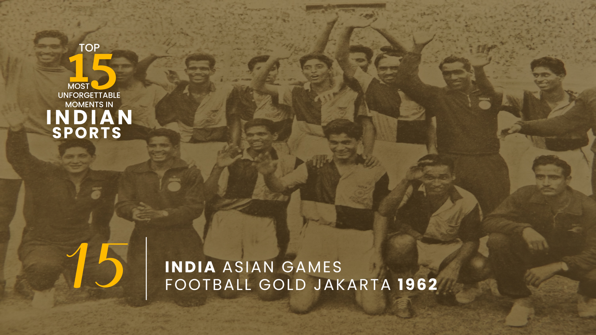 India win 2nd and last Asian Games football gold in 1962