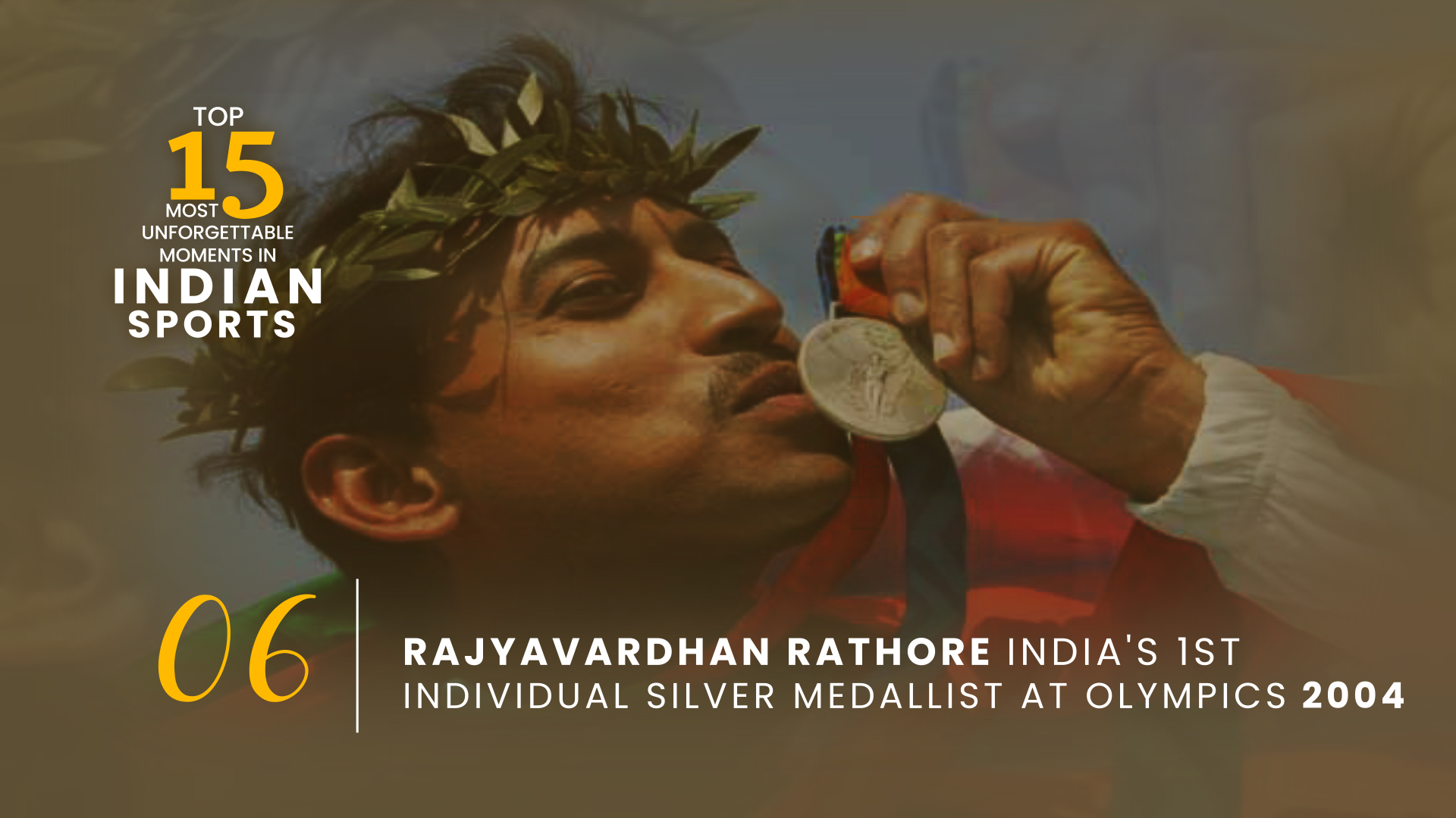 Rajyavardhan Singh Rathore won India's first individual silver at the Olympic Games in 2004.