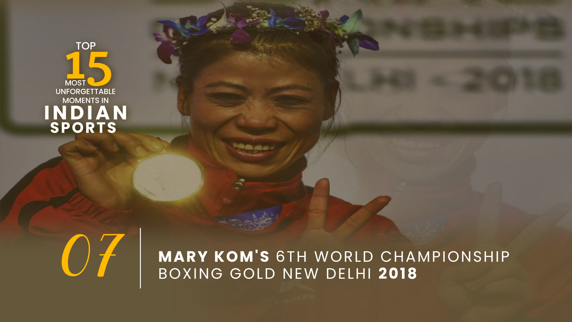 In 2018, Mary Kom won her 6th World Championship title