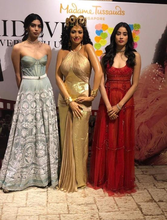 Sridevi wax statue