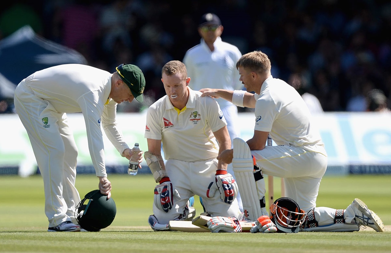 Players are taking a look at the well-being of Chris Rogers.