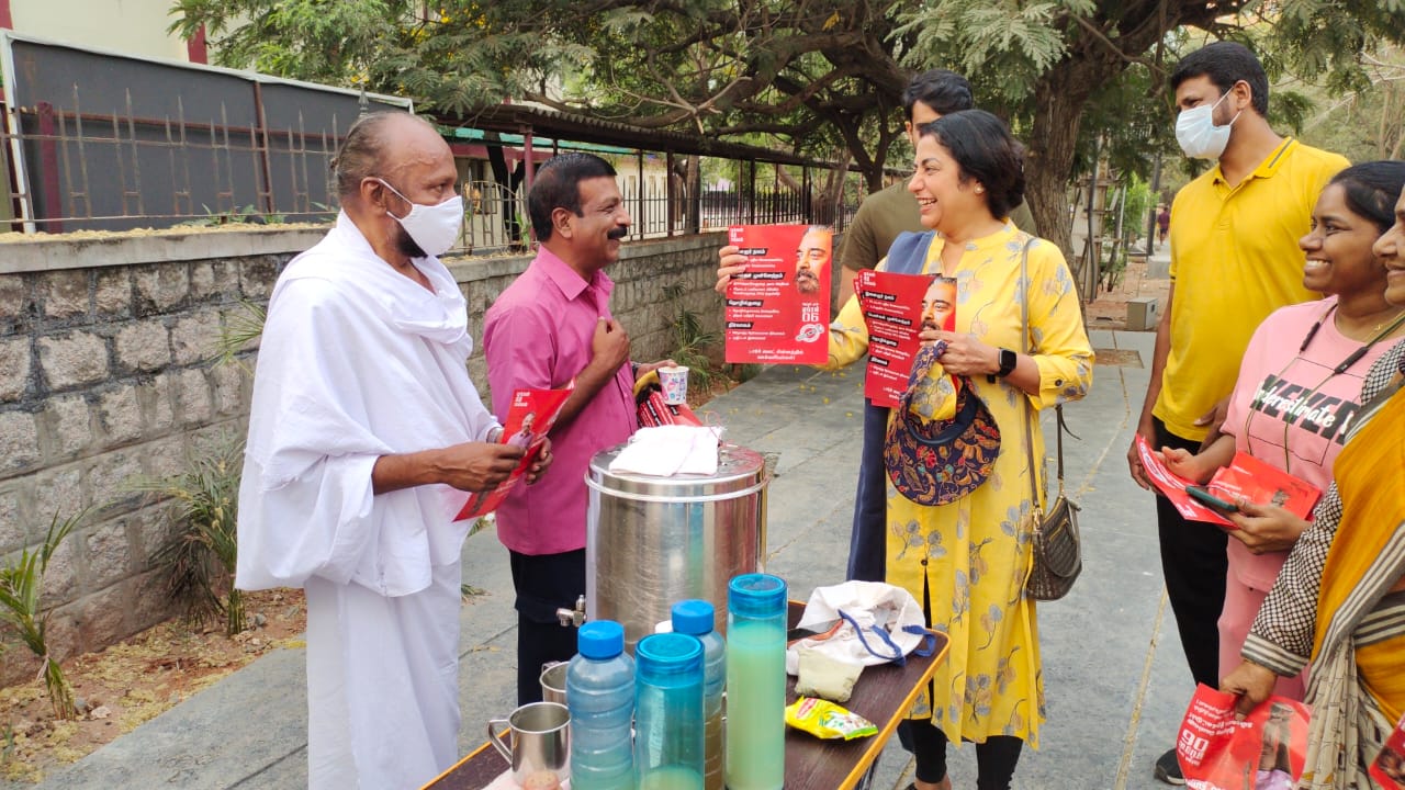 Actor Suhasini campaigns for her Uncle Kamal Haasan