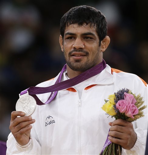 Wrestler Sushil Kumar won silver medal at London Olympics.