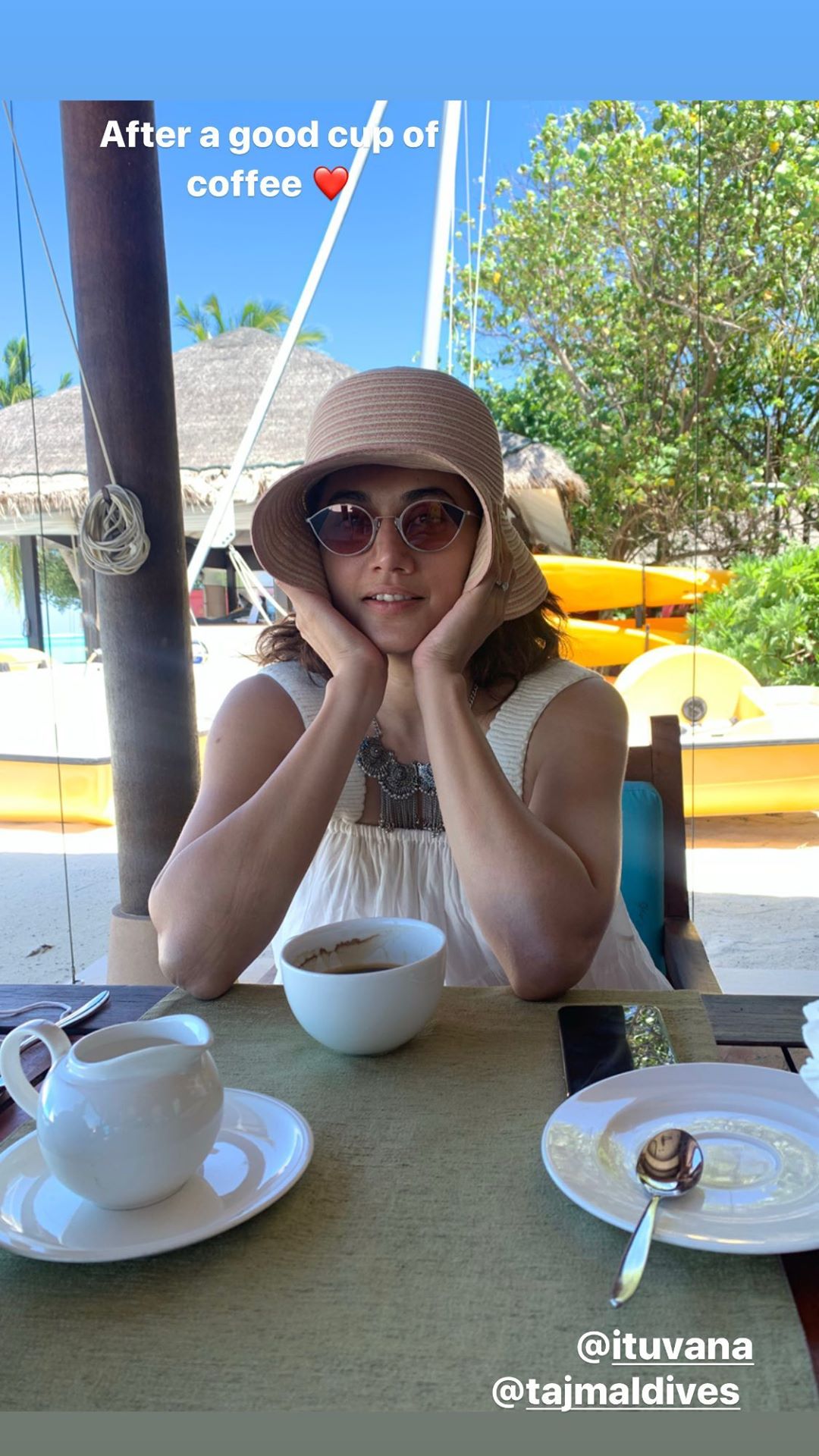 Taapsee Pannu shares stunning pics  from Maldives vacay