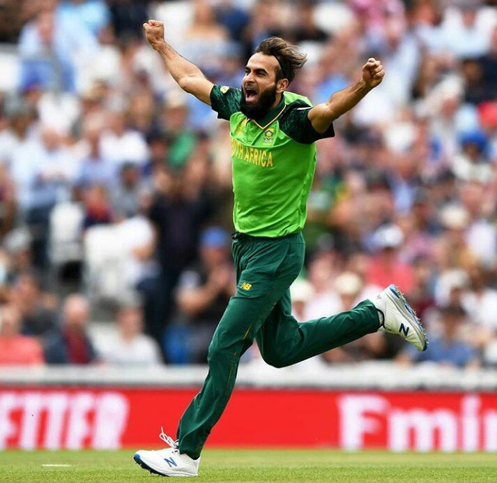 Imran Tahir bowled the first over of 2019 World Cup opener and got the wicket of Jason Roy.