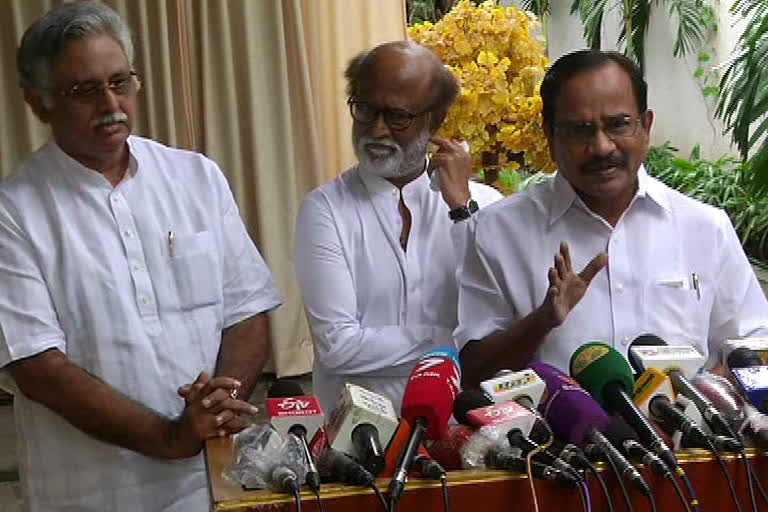 Rajinikanth's political entry - Background of Rajini's pillars Arjun Moorthy, Tamilruvi Maniyan