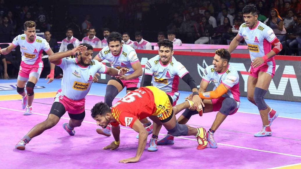 PKL 7  Clinical  Pink Panthers  Gujarat Fortunegiants  Pro Kabaddi League 7:  Jaipur Pink Panthers  Gujarat Fortunegiants