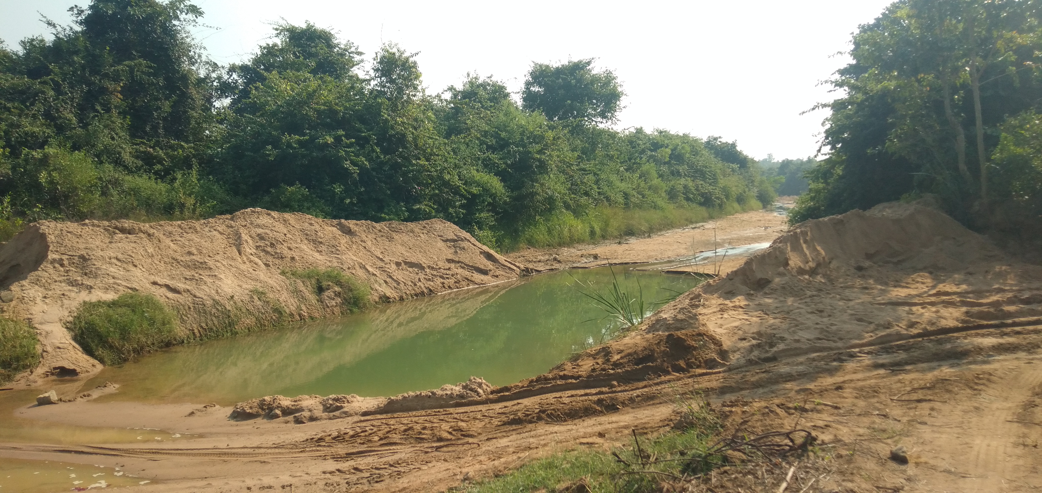 Sand mafia in mancherial district