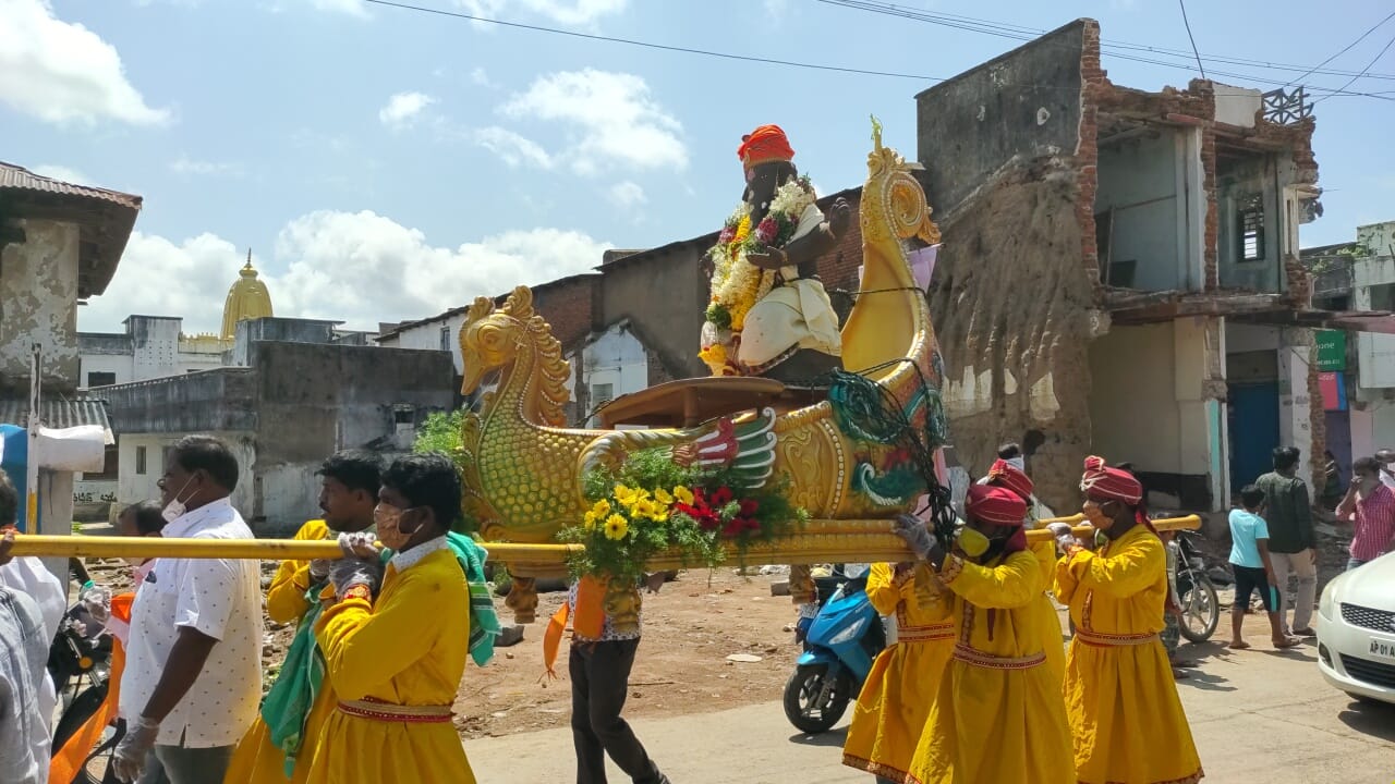 Modest Ganesh Immersion Celebrations in Nirmal