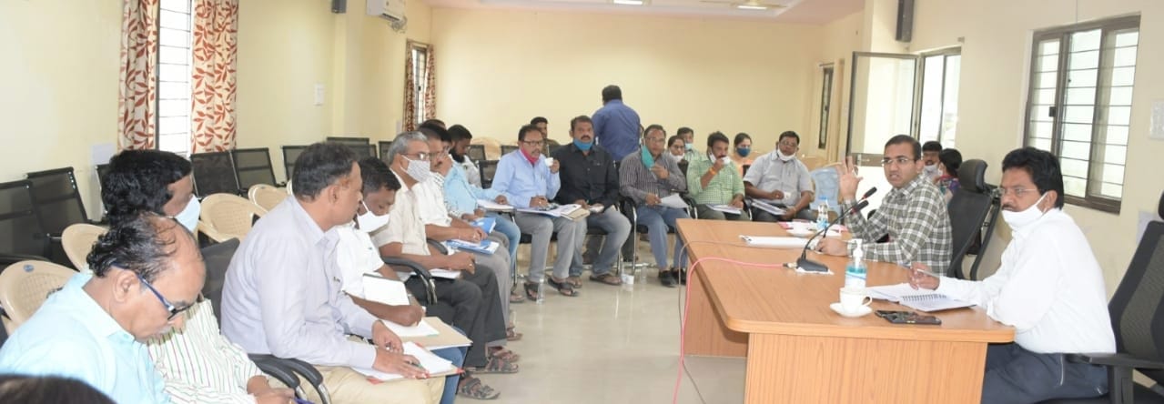 Nirmal Collector Review Meeting with Tehsildars on Revenue Issues