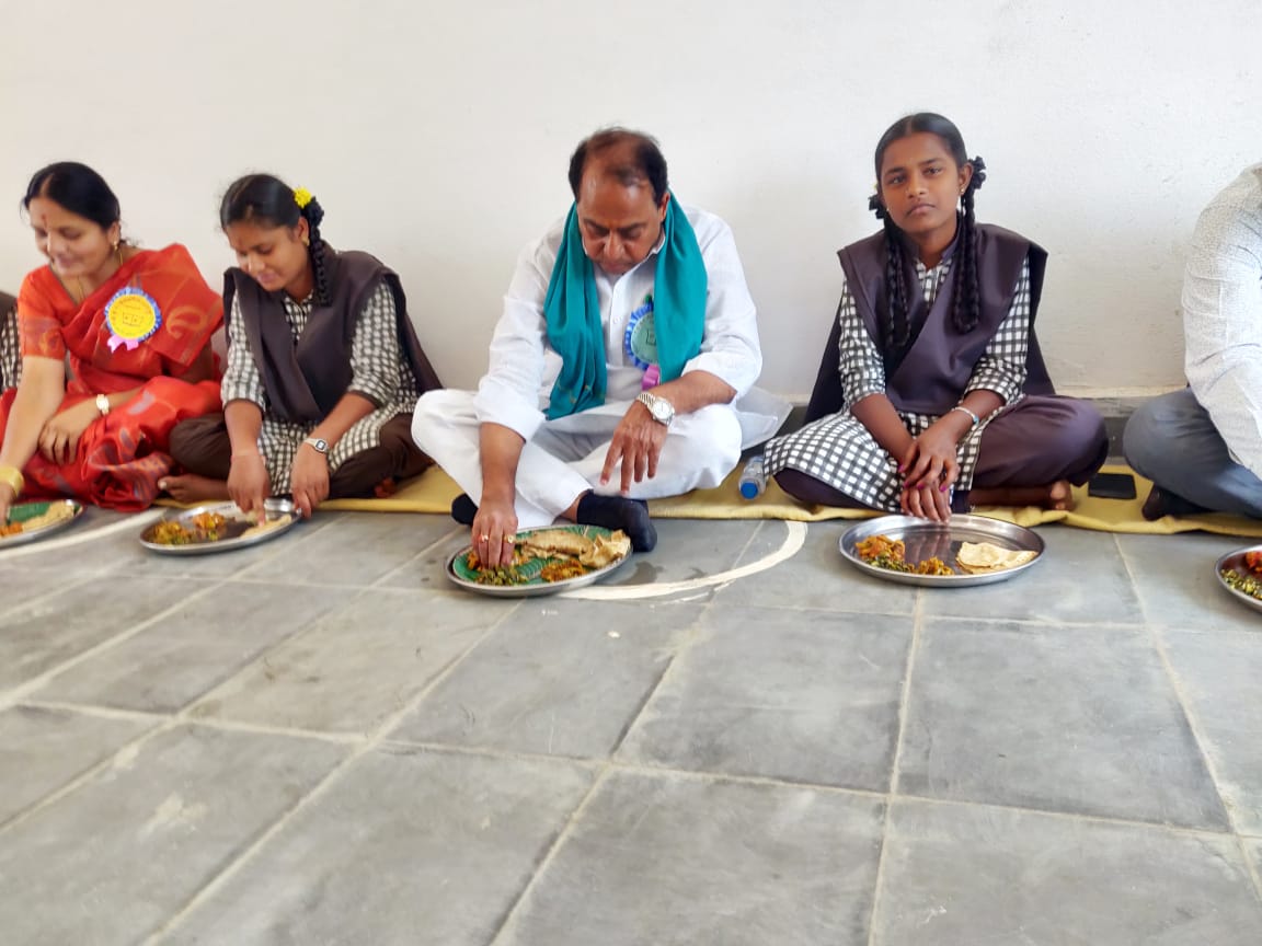 minister indrakaran reddy, kasthuri ba school and college in nirmal