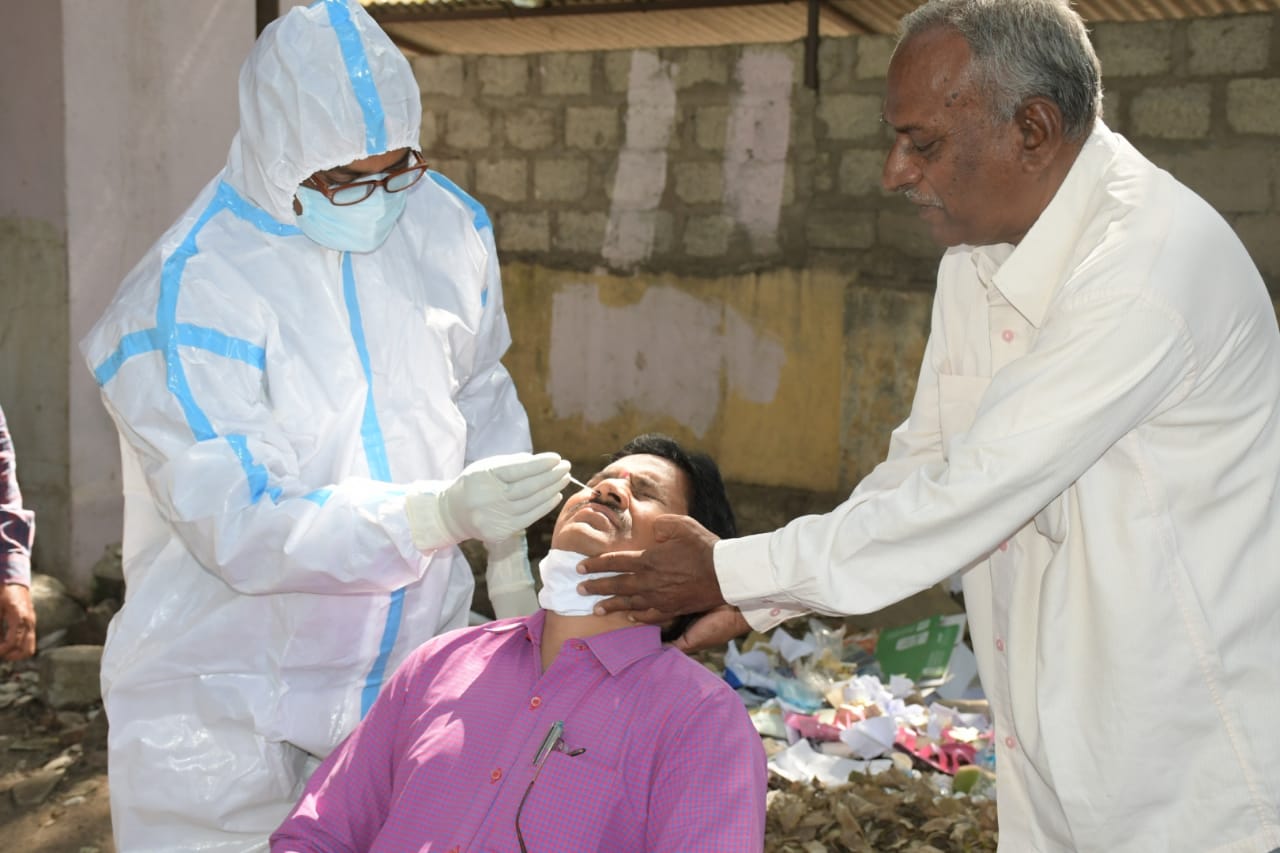 medical tests conducting in nirmal collector office