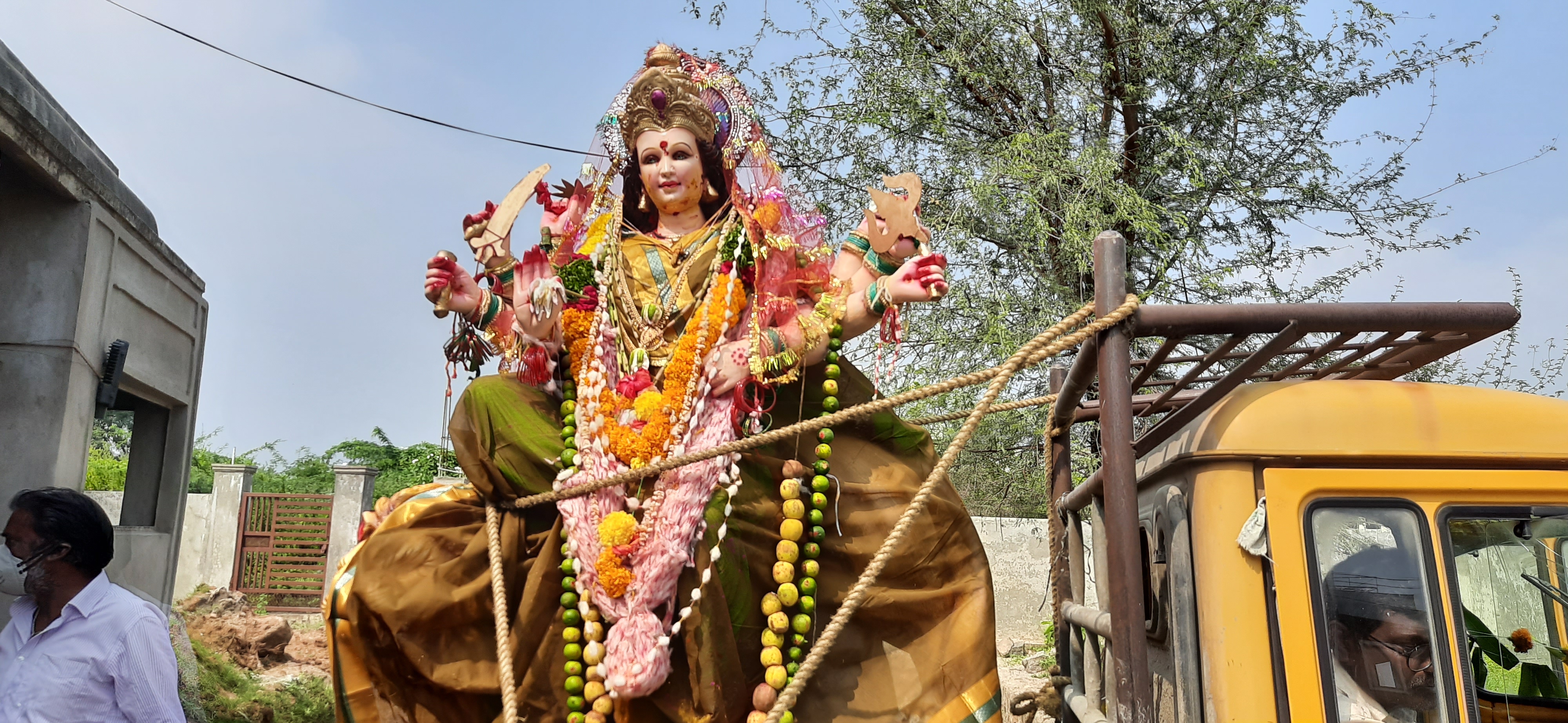 Immersion of Goddess Durga in Nirmal ..