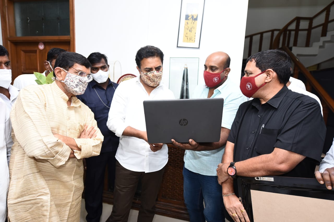 minister ktr inaugurated pothugal pacs website