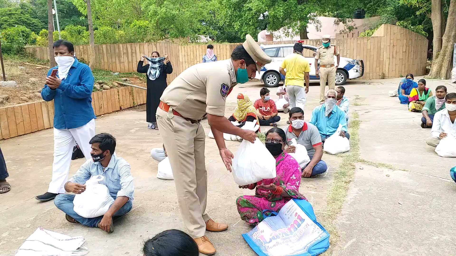 GROCERIES DISTRIBUTION TO POOR PEOPLE