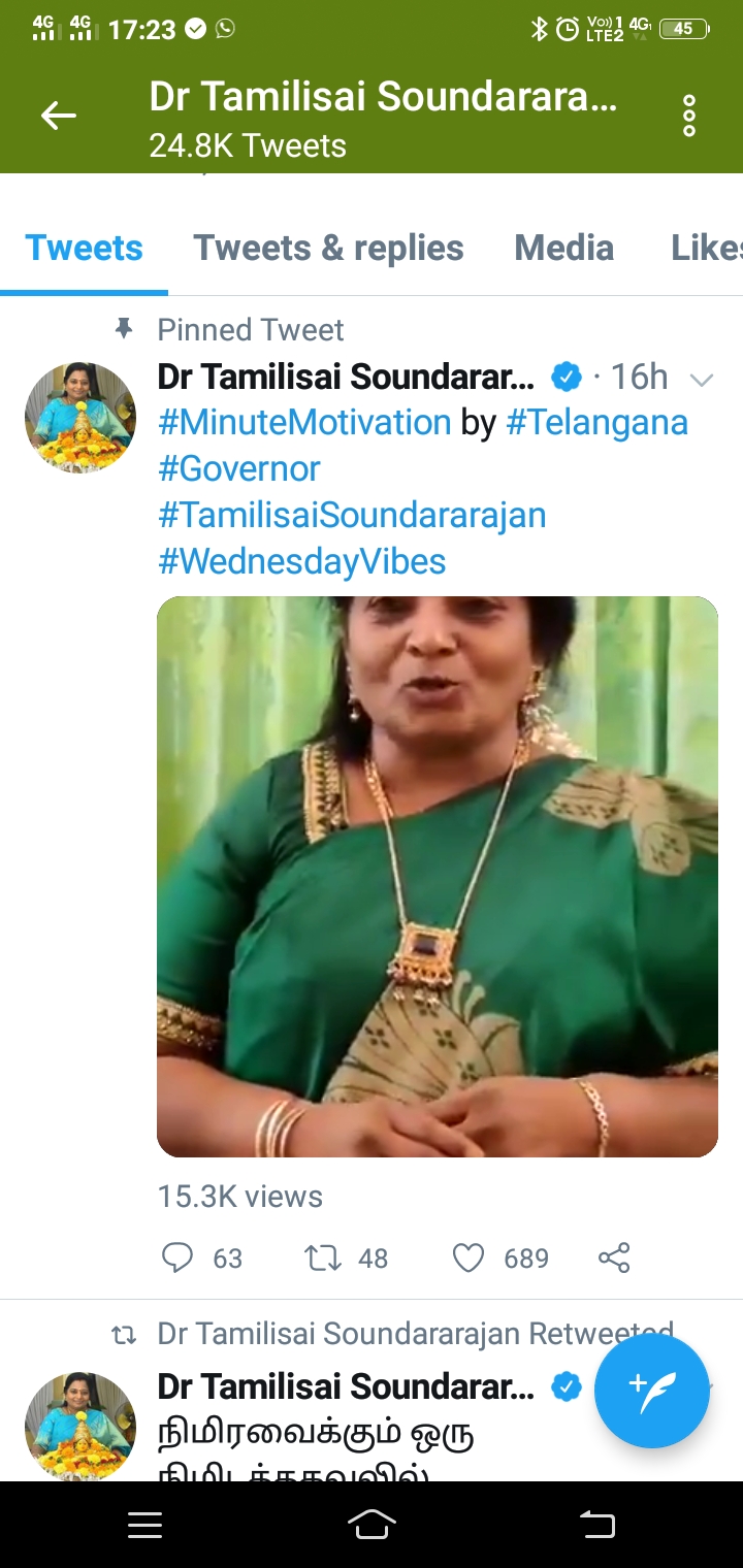 governer motivation to people in twitter