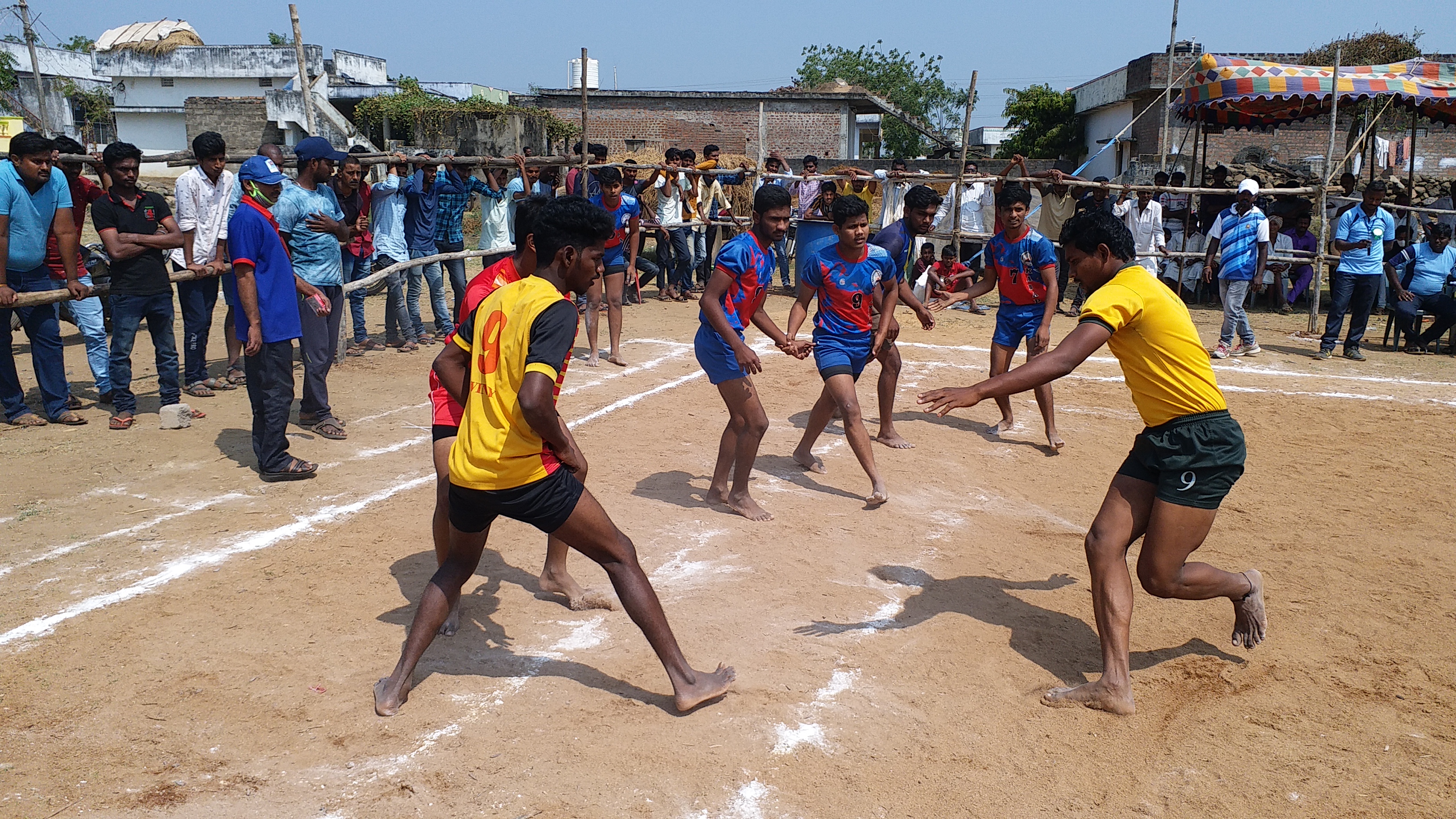 two states level kabaddi tournament in khammam district