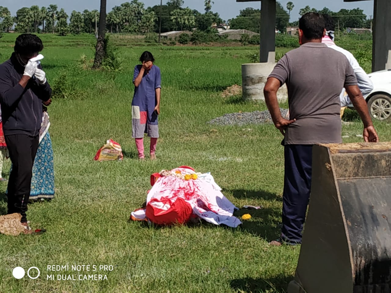 Funeral of the man who died with Corona at mukundapuram in bhadradri kothagudem district