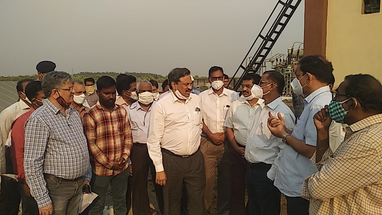 Solar power generation in yellandu Singareni