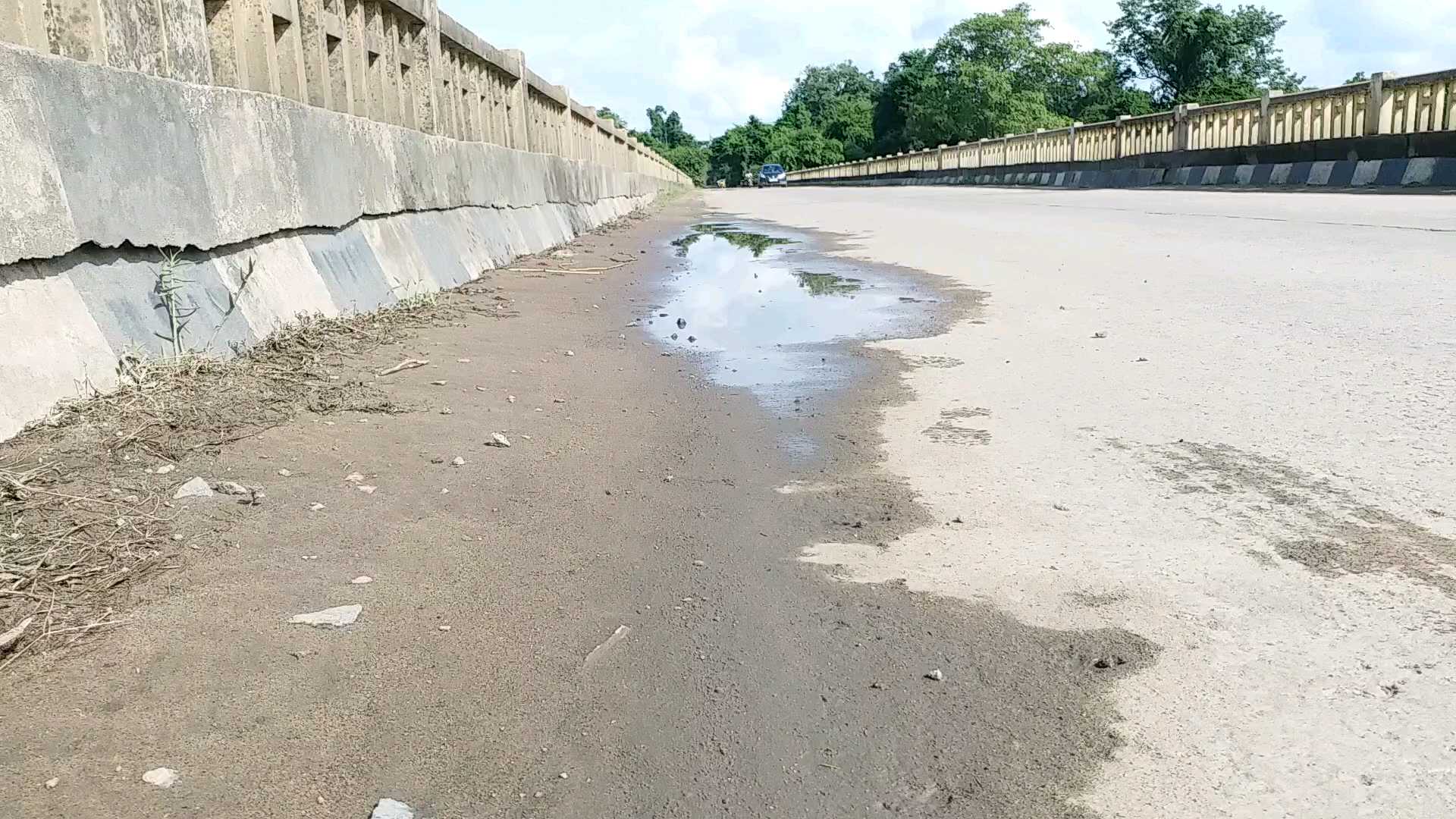 The bridge at Adavisomanapallu in Peddapalli district is in ruins