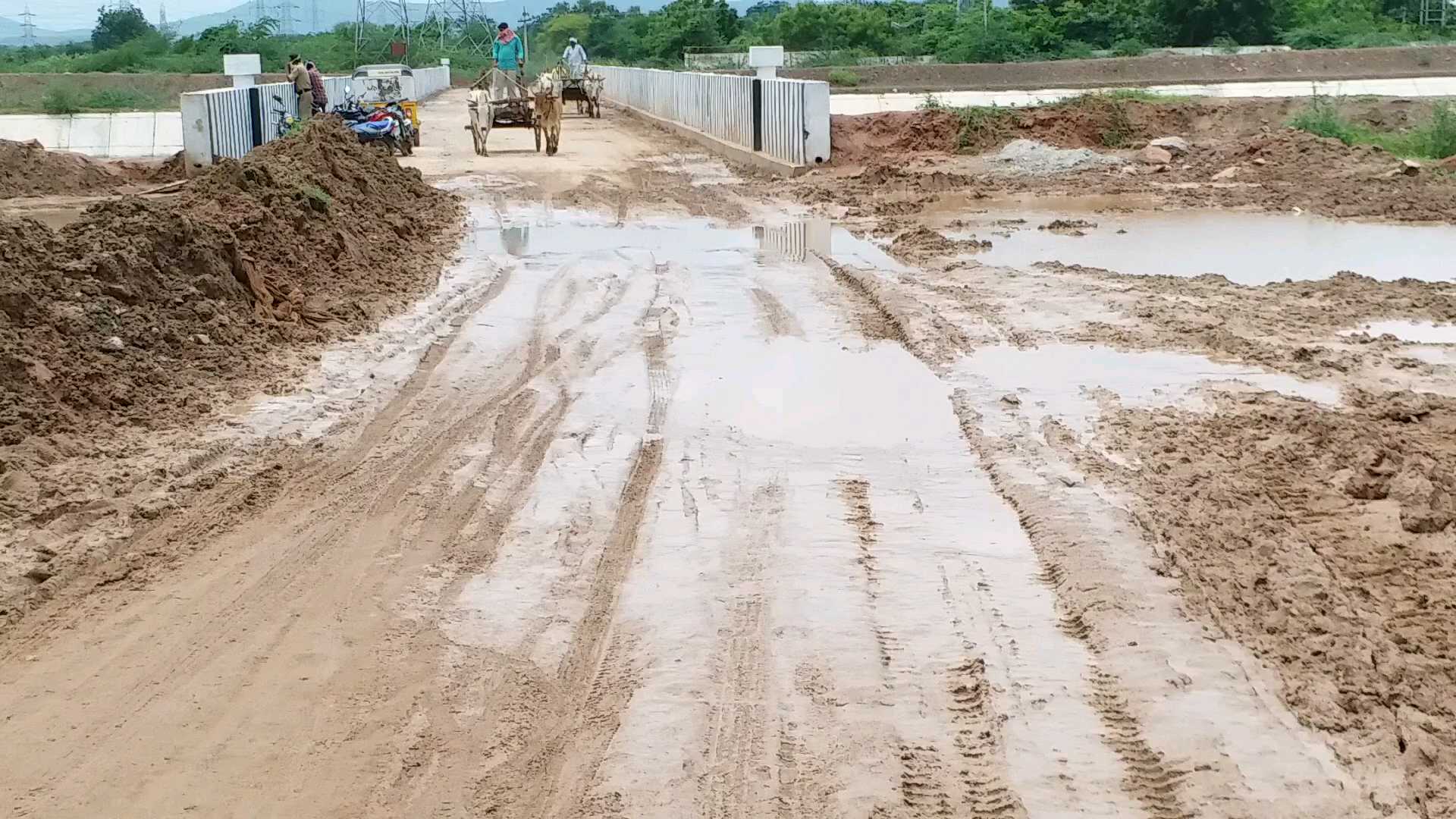 ellampally project roads damage