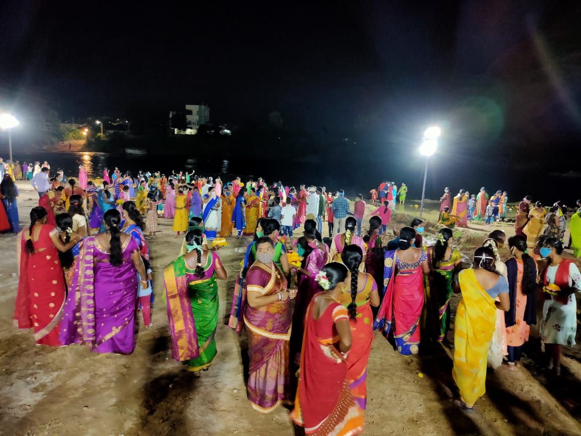 bathukamma fairs in vemulawada of rajanna sirisilla district