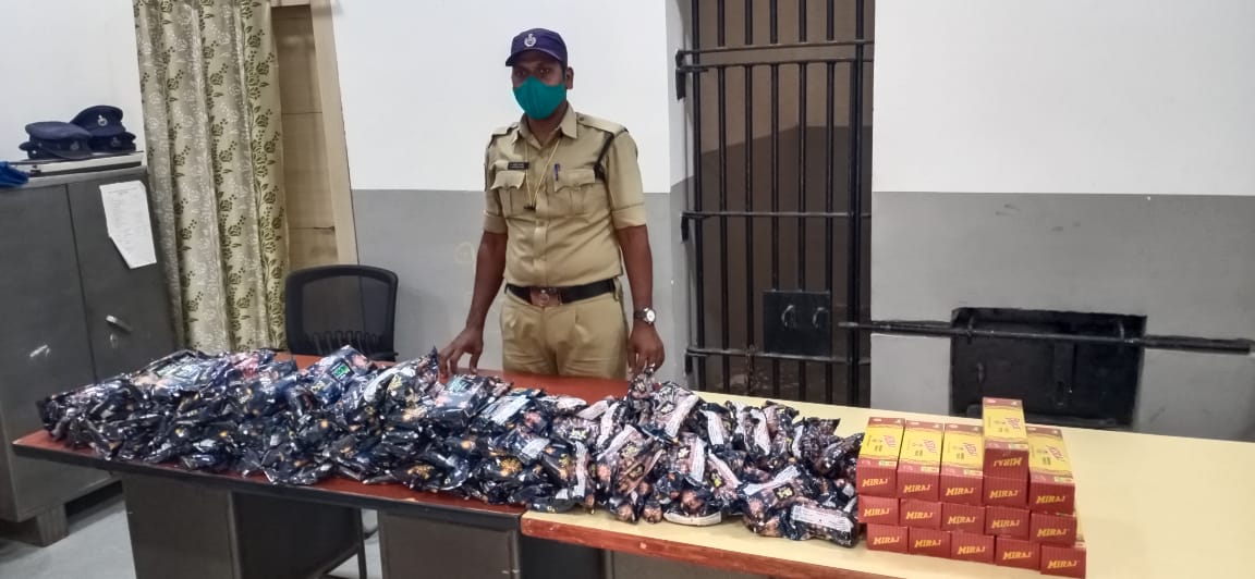 gutkha seized by police at jakler village makthal makthal in narayanpet district