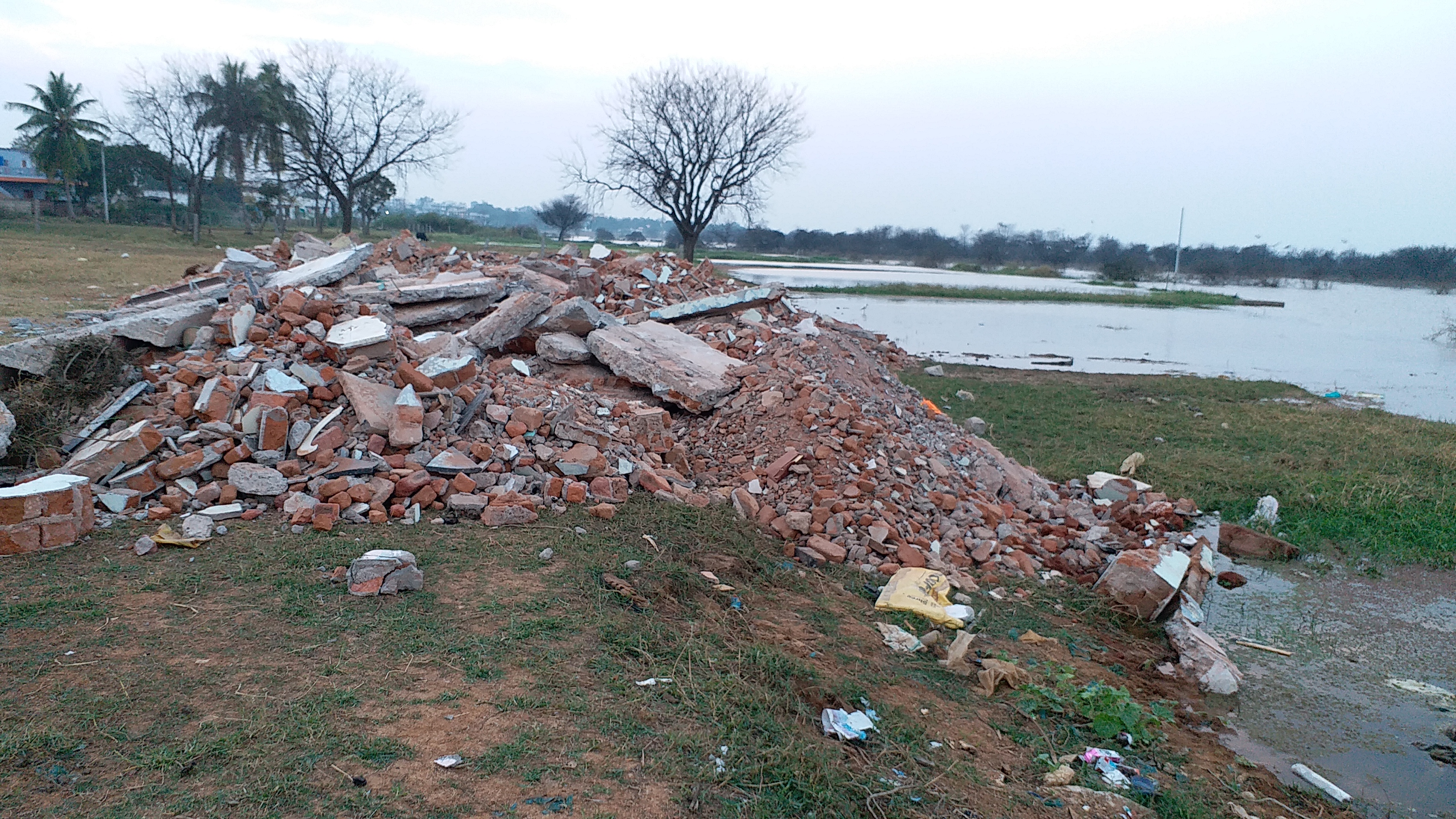 kesari pond land occupied in nagarkurnool district