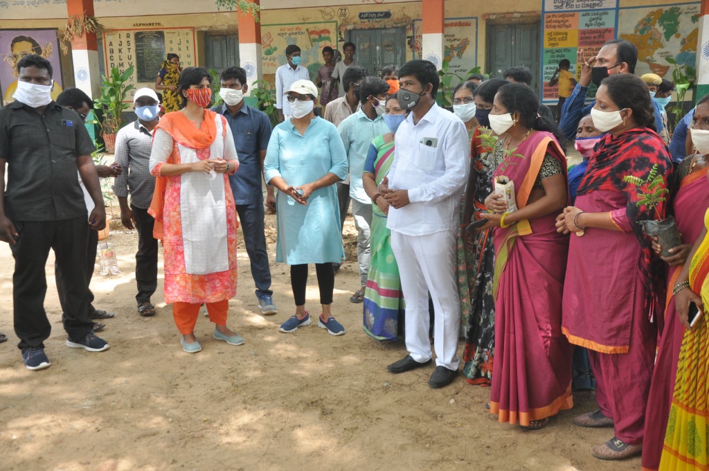 narayapet collector harichandhana participated in haritha haaram