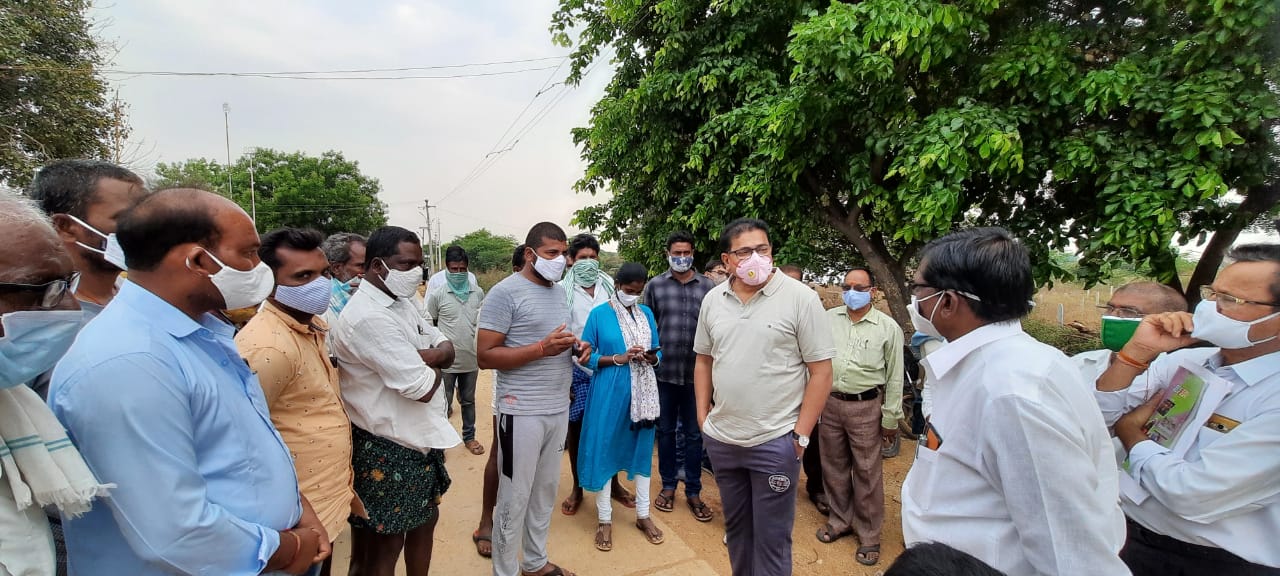 Collector Sharman Chauhan visited several villages in Nagar Kurnool district