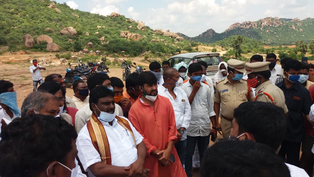 People Protest For Better Rehabilitation at Nampally in nalgonda district