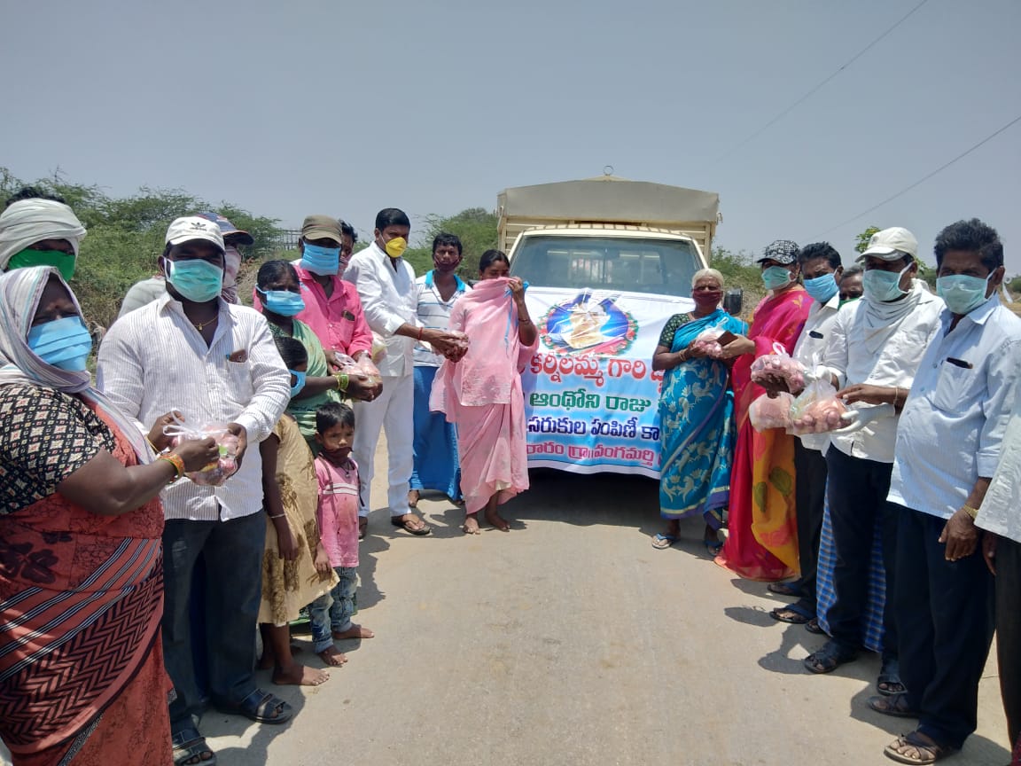 EGGS DISTRIBUTION TO POOR PEOPLE