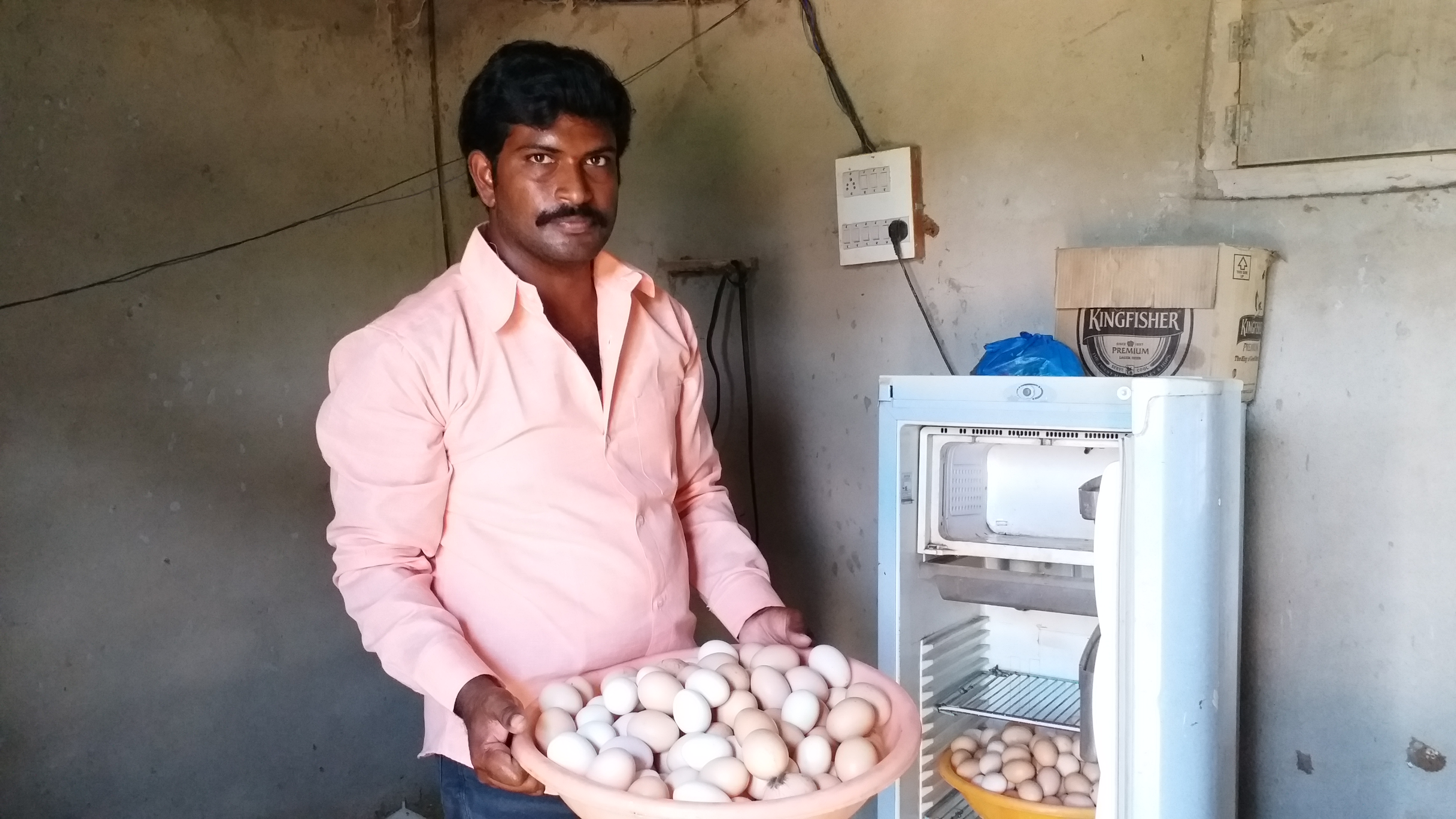 Naresh started Poultry farming in pamukunta village, yadadri bhongir district