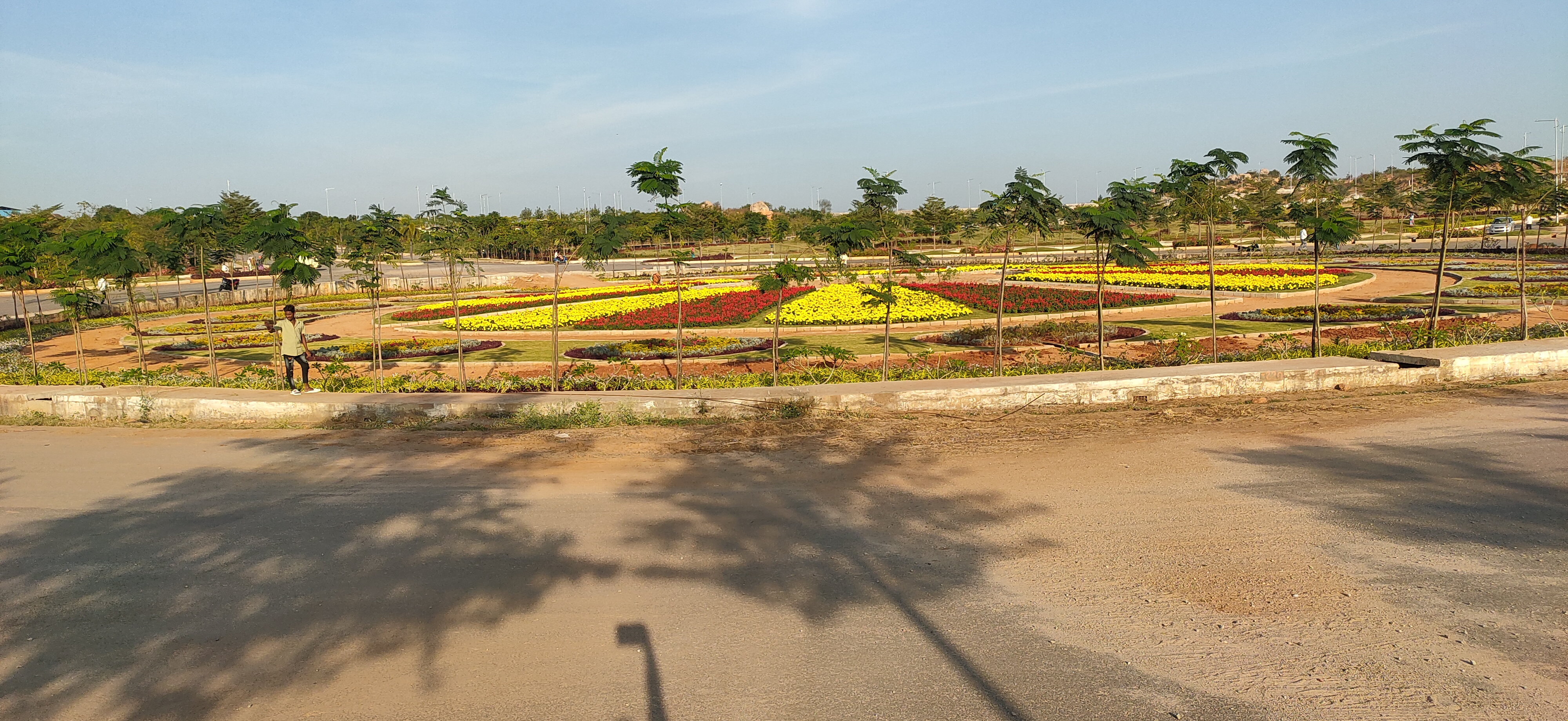 Drip irrigation for greenery in Yadadri