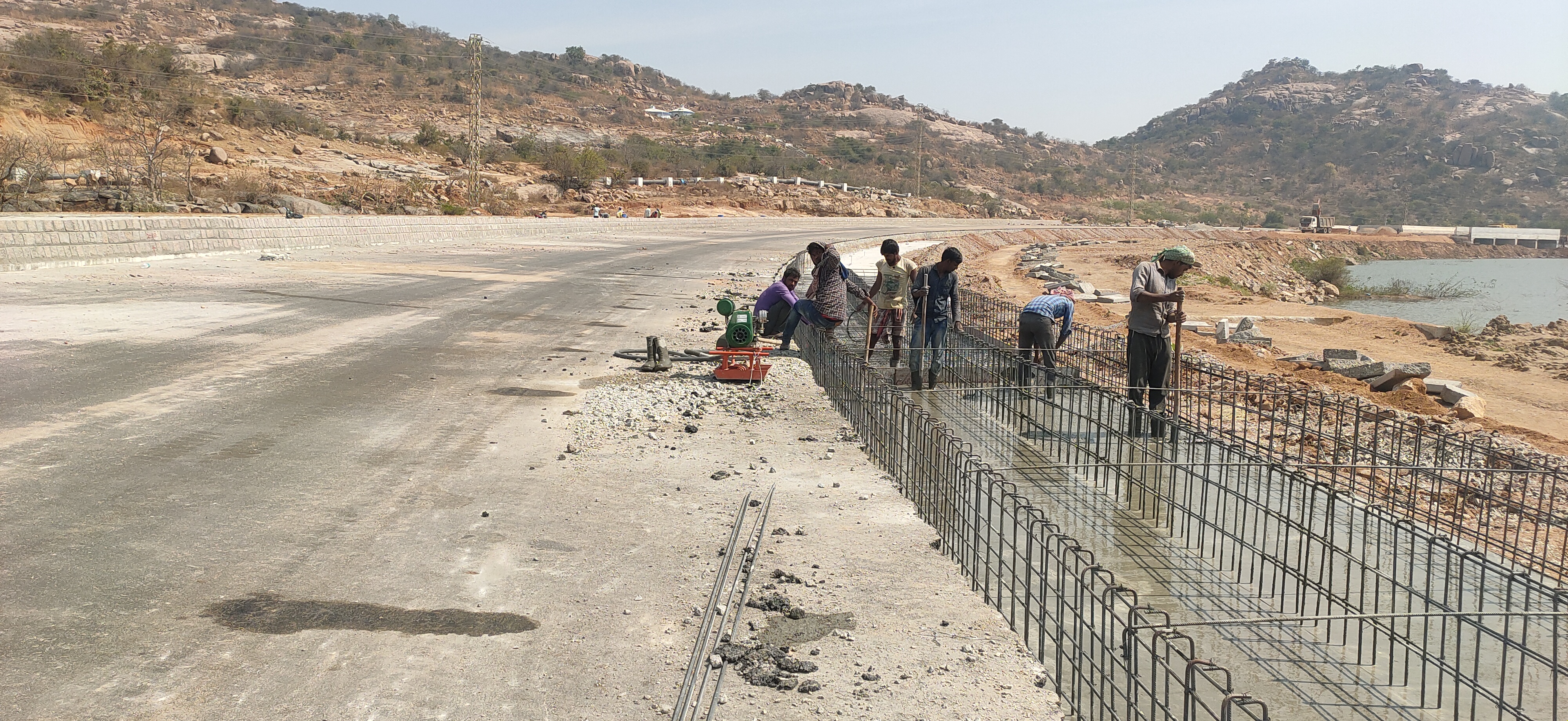 yadadri temple city Accelerated road works