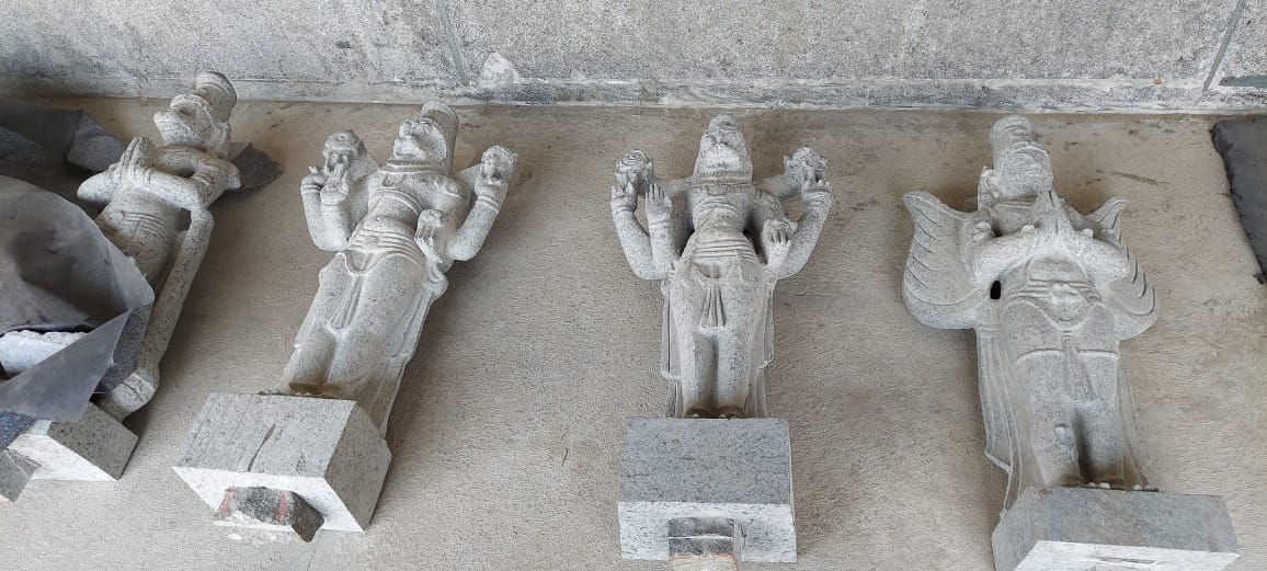 Special pujas for Yadadri Salahara idols