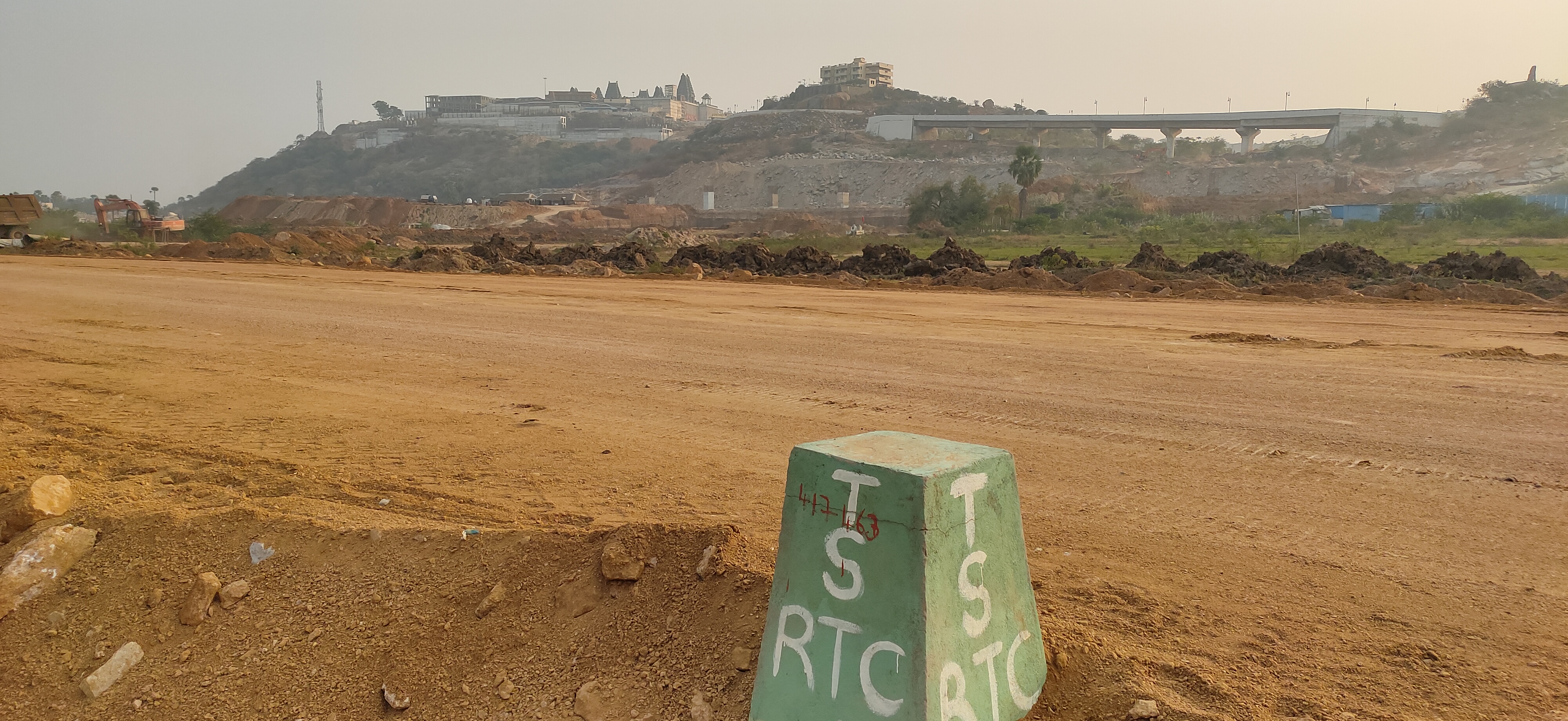 6 acres place given to yadadri bus stand