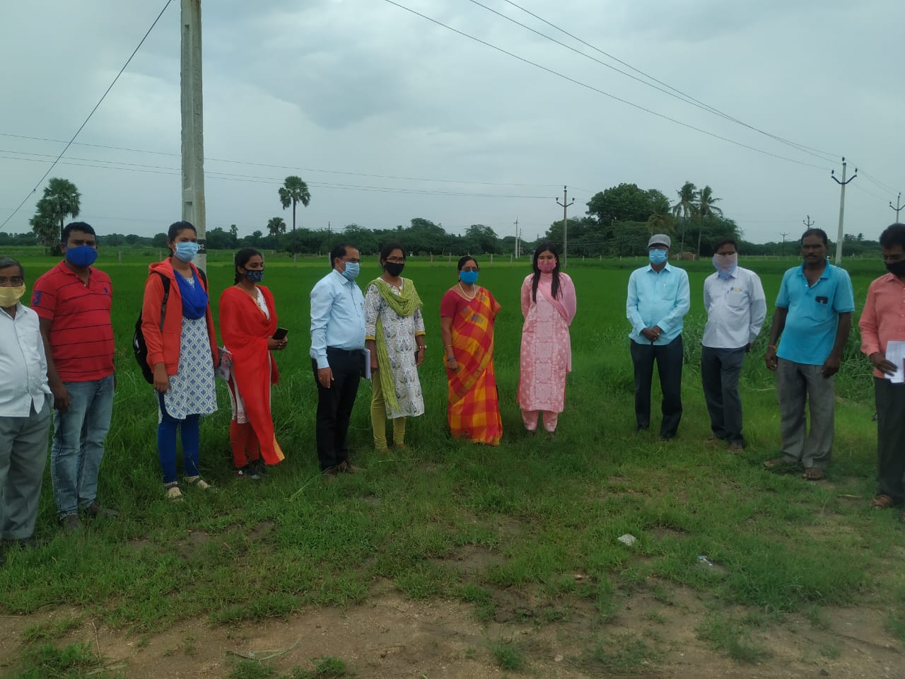 training collector garima agarval visited farming fields