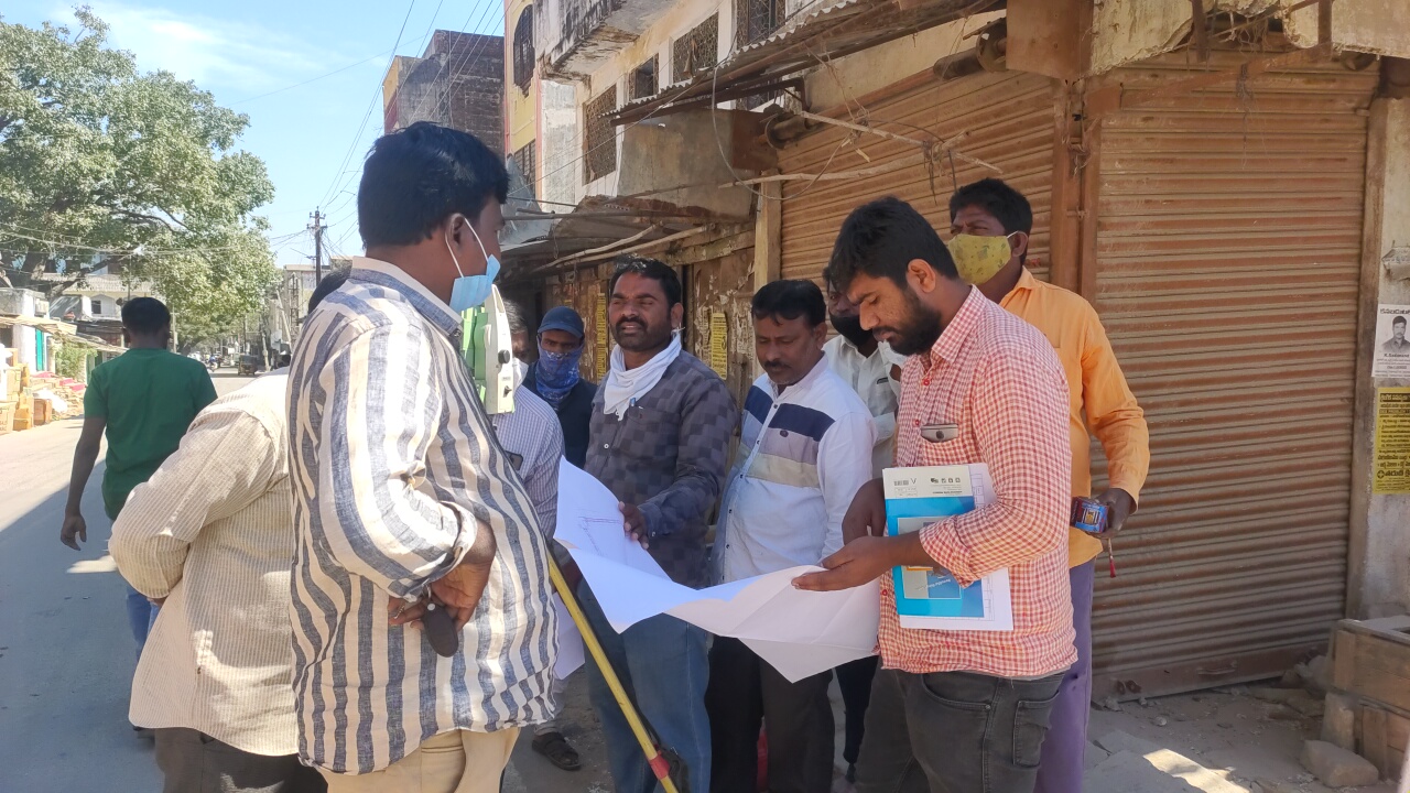 Land Survey in yadagirigutta for 6 lane road