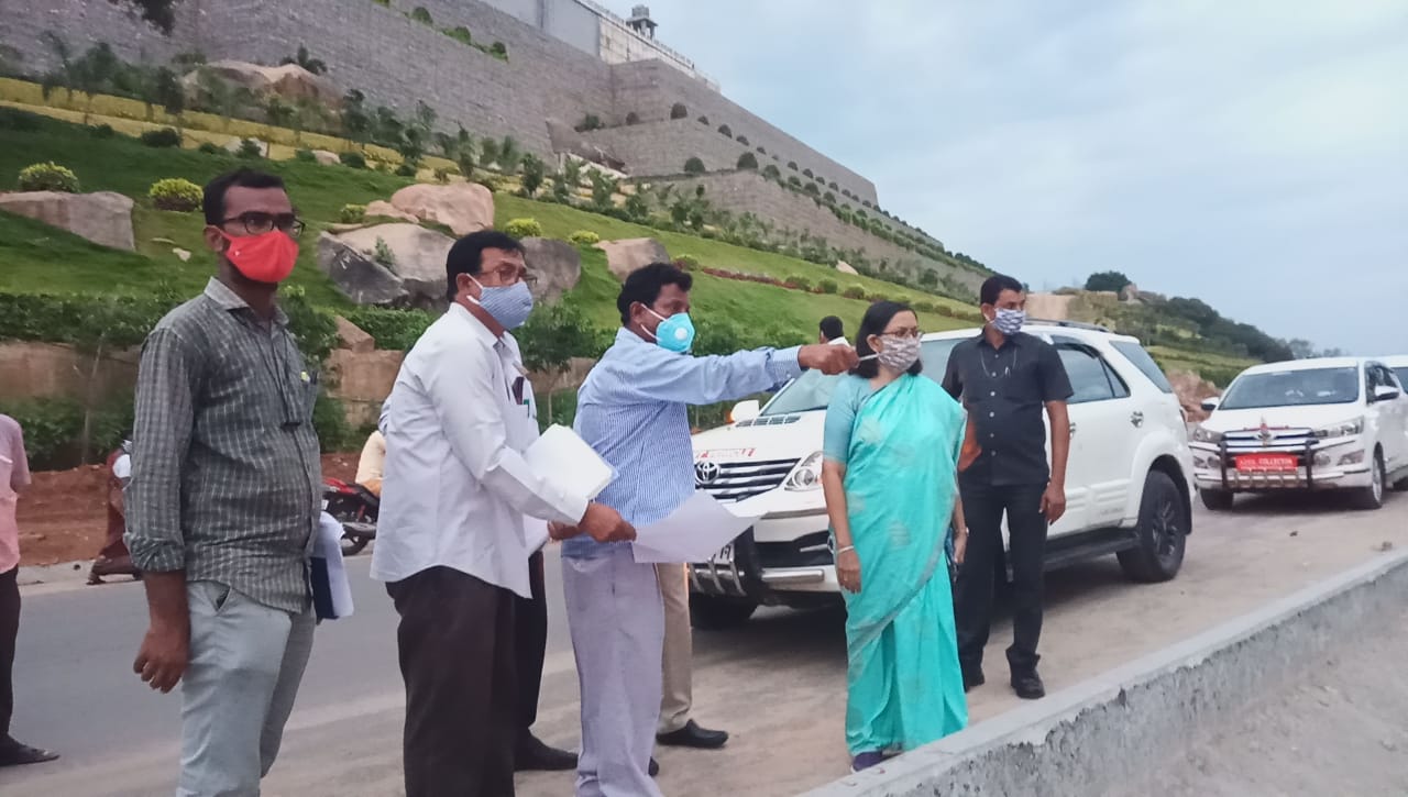 yadadri collector visited development works