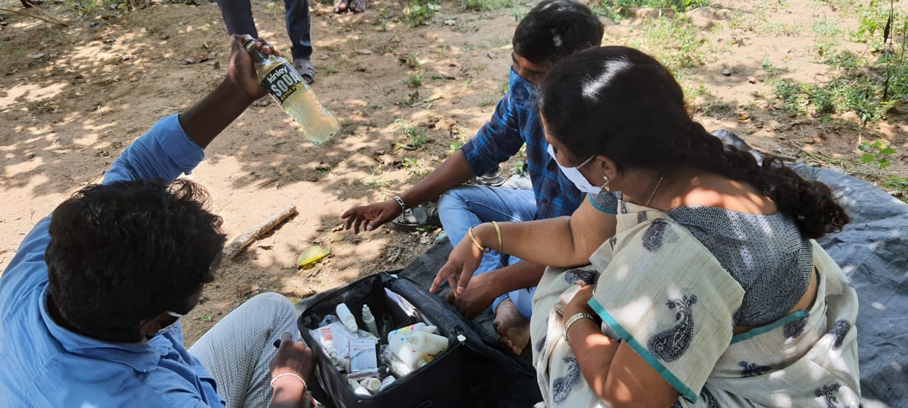 fish died in velpugonda river due to more chemicals