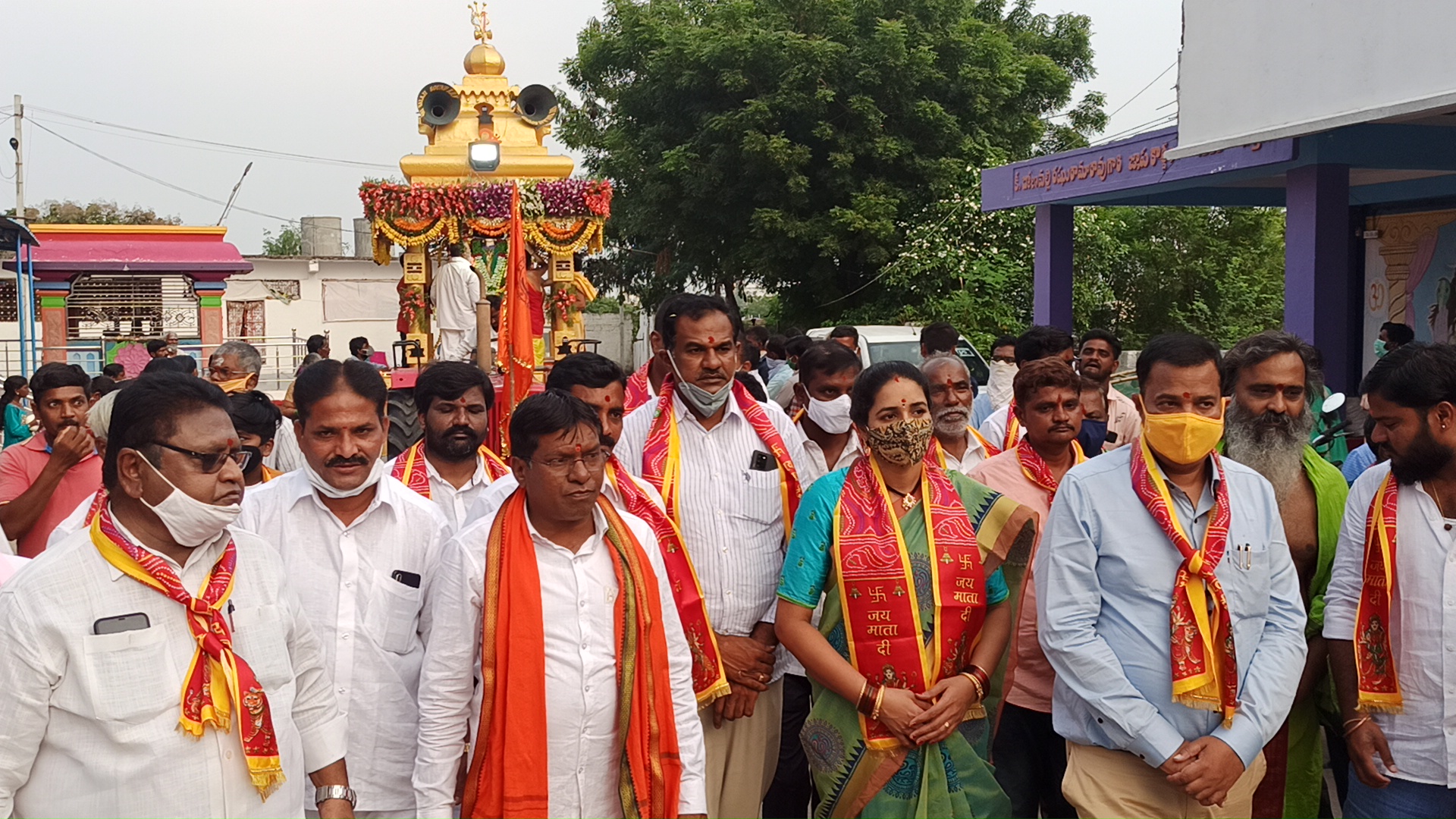 Devi Shobhayatra in  Bodhan,  Nizamabad District