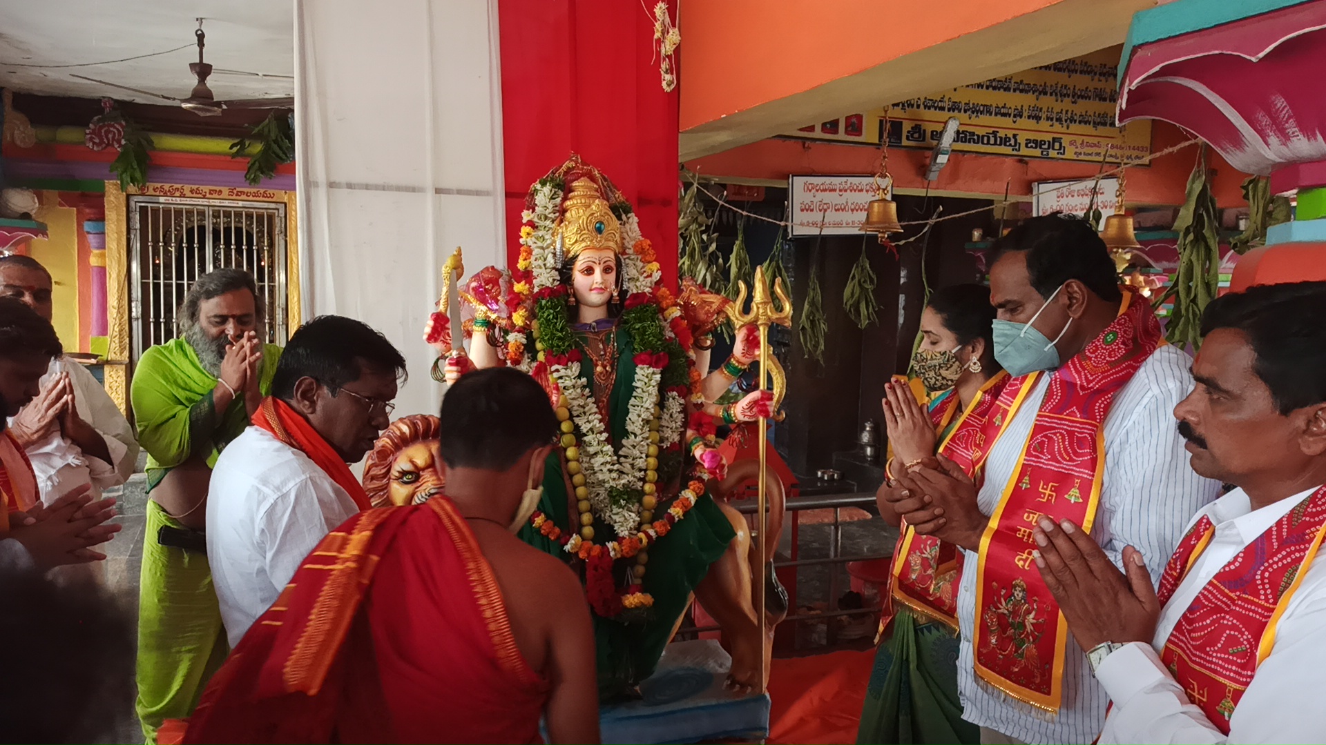 Devi Shobhayatra in  Bodhan,  Nizamabad District