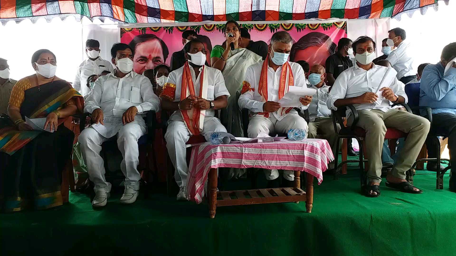 Minister Harish Rao in gajwel