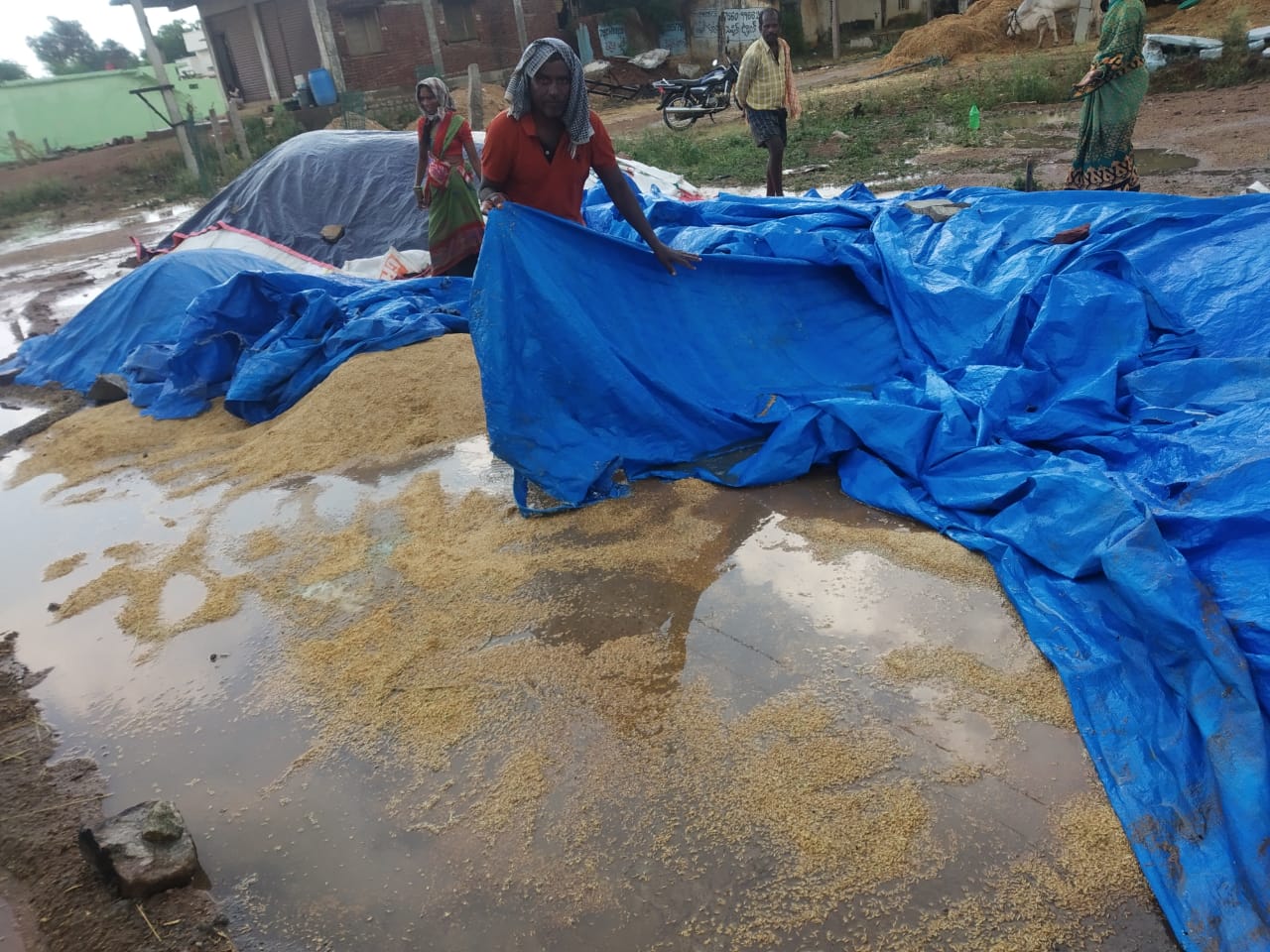 HEAVY RAIN IN GAJWEL NAD PRAGNAPUR MANDALS